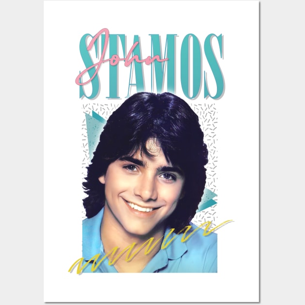 John Stamos --- Aesthetic Retro Fan Art Wall Art by DankFutura